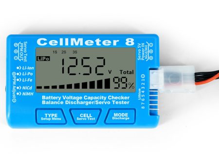 Cellmeter 8-in-1 Digital Battery Capacity Checker Controller Tester Voltage Tester for Li-Po Li-ion NiMH Nicd Cell Meter For Cheap