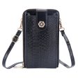 BAELLERRY N8629 Snake Texture Shoulder Bag for Women PU Leather Crossbody Bag with Dual Zippered Pouch Hot on Sale