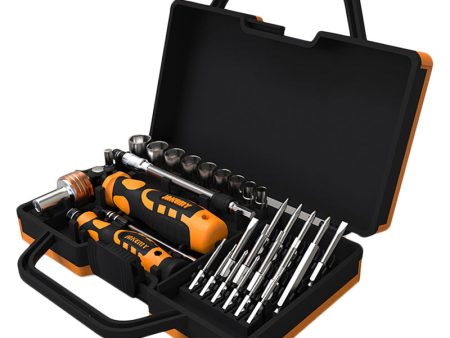 JAKEMY JM-6121 33-in-1 Household Screwdriver Set Portable Repair Tool Bits for TVs, Computers Online Hot Sale