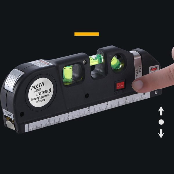 Multifunction Cross   Straight Line Infrared Laser Level Horizontal Vertical Laser Leveling Instrument Measure Tape For Sale