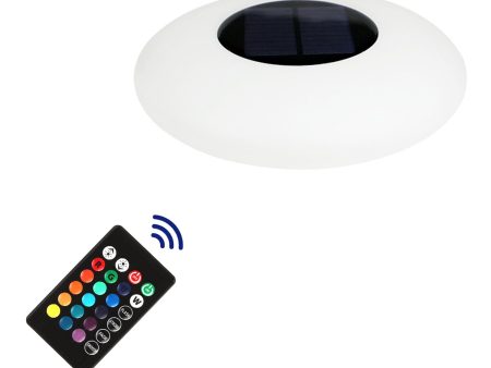 COOLQING 24.8x24.8x6.7CM Waterproof Solar Powered Floating Pool Light Color Changing Float Lamp Decoration For Discount