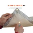 CLS Mini 30x30cm Outdoor BBQ Fireproof Cloth Camping Picnic Barbecue Fiberglass Heat Insulation Pad Flame Retardant Mat For Discount