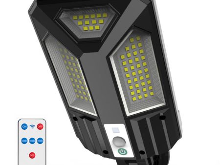 V95 Solar Powered Street Light 4 Gears Human Sensor Lamp with Remote Control For Sale