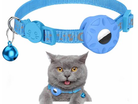 For AirTag Silicone Case Reflective Pet Collar GPS Tracker Protective Cover with Bell Cheap