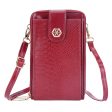 BAELLERRY N8629 Snake Texture Shoulder Bag for Women PU Leather Crossbody Bag with Dual Zippered Pouch Hot on Sale