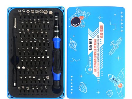 SUNSHINE SS-5121 66-in-1 Precision Screwdriver Set 64 Bits Magnetic Driver Kit Professional Electronics Repair Tool Online Hot Sale