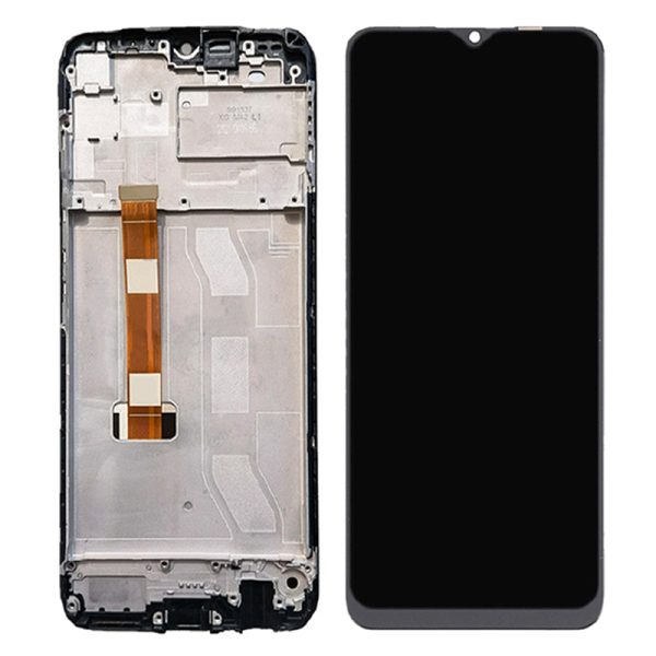 For Realme C25 Grade B LCD Screen and Digitizer Assembly + Frame Replace Part (without Logo) For Sale