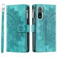 For Xiaomi Redmi Note 10 4G   Note 10S 4G   Poco M5s 4G Anti-scratch Phone Case Mandala Flower Imprinted PU Leather Stand Zipper Pocket Cover Multiple Card Slots Wallet Hot on Sale