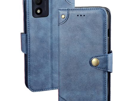 IDEWEI For Alcatel 1B (2022) Phone Flip Case Anti-scratch Fine Texture TPU+PU Leather Wallet Stand Cell Phone Cover Supply