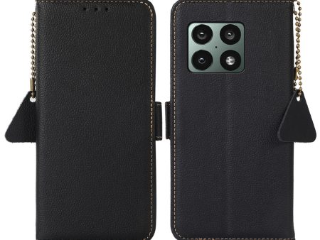 TJ Series For OnePlus 10 Pro 5G Genuine Leather + TPU Full Protection Phone Case RFID Blocking Wallet Stand Shell For Discount